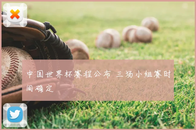 中国世界杯赛程公布 三场小组赛时间确定